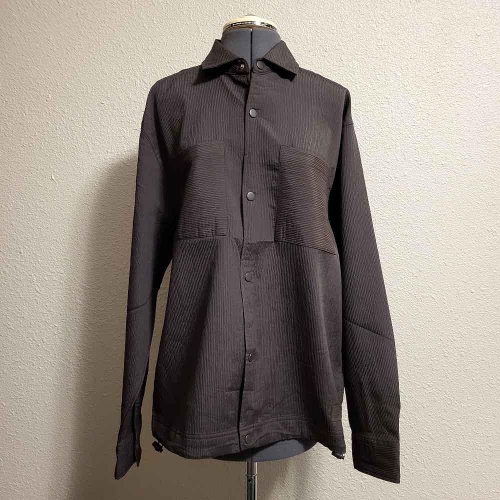 NWT Saints Studio Brown Button-Up Lightweight Jacket Size Small